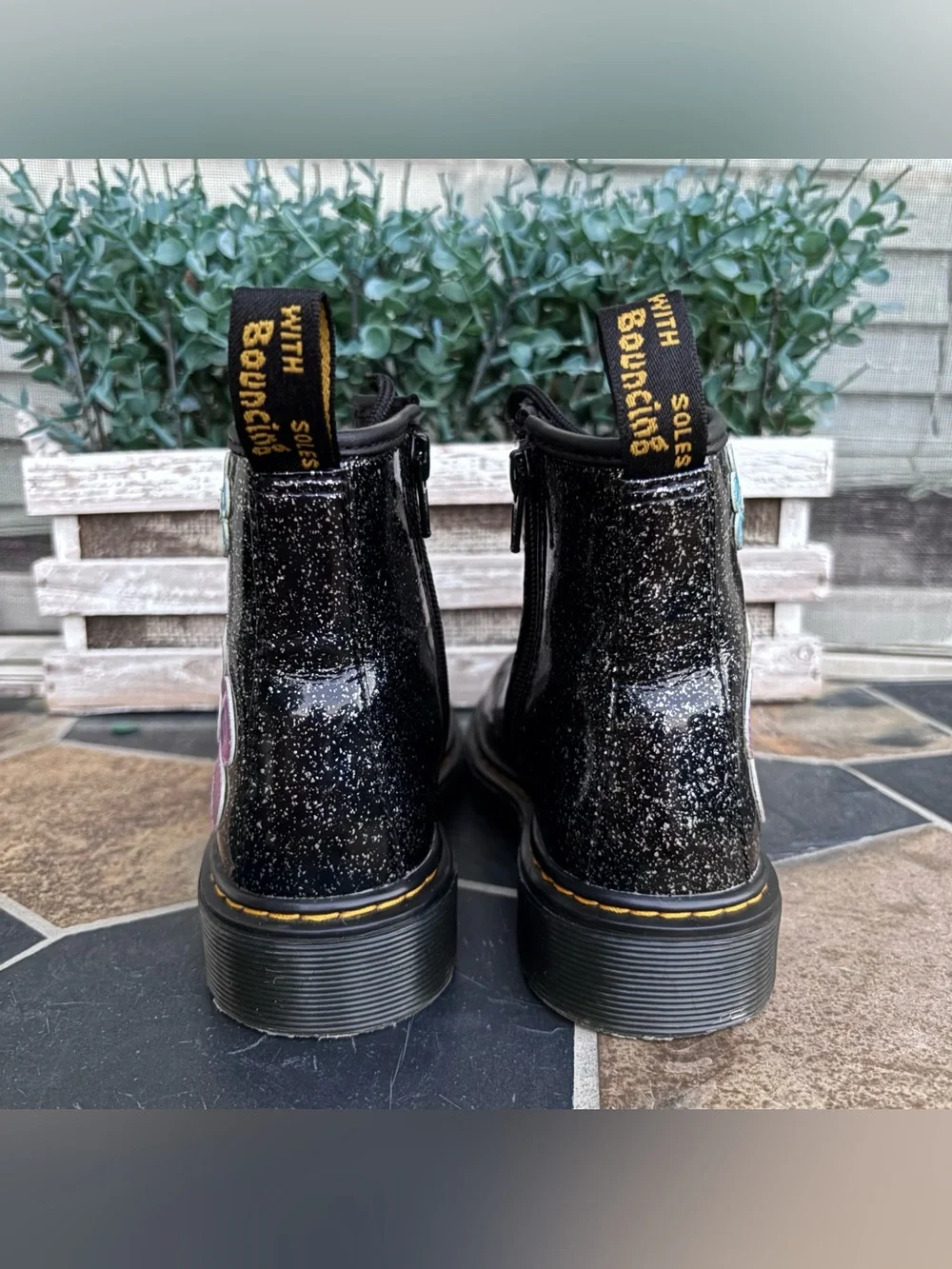 Dr. Martens 1460 J Cosmic Glitter Flower Boots